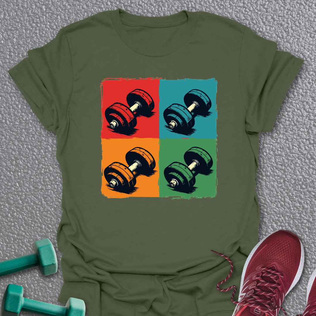 Mosaic Dumbbells T-Shirt